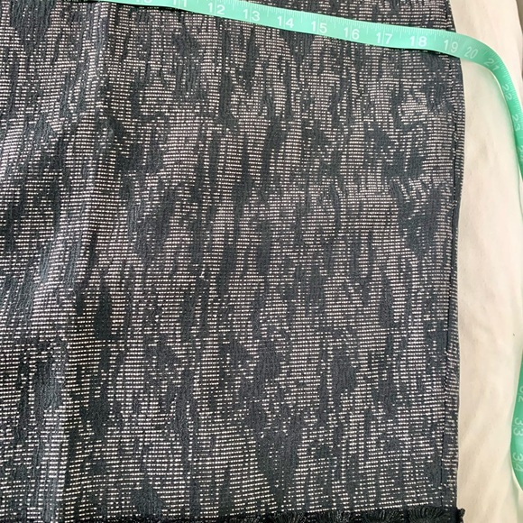 SOLD- Elie Tahari Marina Abstract Gray Jacquard Sheath Orange green Accent Dress - Picture 14 of 16